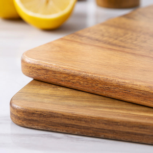 Tabla de Cortar de Madera de Acacia para Cocina, Tabla para Cortar Verduras, Carne y Frutas, Accesorio Portátil para Acampar al Aire Libre - Product Image 4