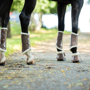 Bottes de brossage pour chevaux personnalisées et confortables pour l'équitation, protection des tendons et des articulations, absorption des chocs, haute qualité, fabriquées au Pakistan - Product Image 6