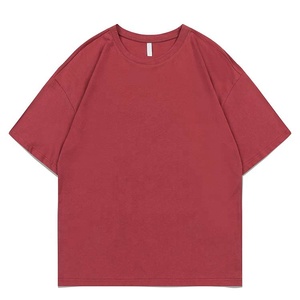 T-shirt surdimensionné en jersey 100 % coton personnalisé pour homme, manches courtes, motif uni, séchage rapide et respirant - Product Image 1