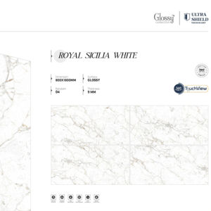 Carreaux de porcelaine modernes brillants haute résistance 800x1600 1200x1800 750x1500mm, grandes dalles pour usage commercial - Product Image 1