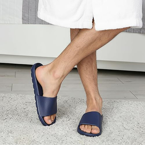 Wholesale Eco-friendly EVA Durable <b>Slide</b> Sandals Men Women | Lightweight Anti-Slip Bathroom Slippers | Comfortable <b>Indoor</b> - Product Image 2