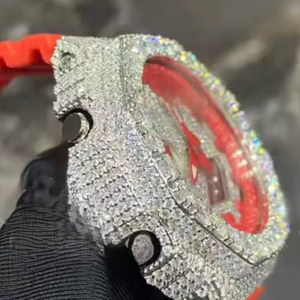 Custom GA2100 Style <b>Watch</b> Steel <b>Case</b> Iced Out Premium Hip Hop Design Custom <b>Watch</b> GA2100 Compatible Iced Out Metal <b>Case</b> - Product Image 3