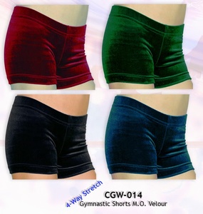 Pantalones cortos de gimnasio de terciopelo de tamaño personalizado - Product Image 3