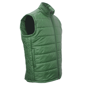 Gilet matelassé sans manches en polyester recyclé grande taille pour homme, col montant, design personnalisé, idéal pour le golf, pliable, collection automne - Product Image 3
