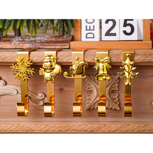 Durable Metal Snowflake & Reindeer Christmas <b>Stocking</b> Hangers Eco Friendly Holiday Decoration At Best Price From Indian Exporter - Product Image 5
