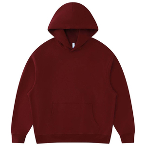 เสื้อฮู้ดผู้ชาย สีพื้น ผ้าฝ้ายฟลีซ สวมใส่สบายๆ สำหรับฤดูใบไม้ร่วง มีกระเป๋า ดีไซน์เรียบง่าย ทรงปกติ แบบถัก - Product Image 3