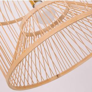 Top Selling Bamboo Rattan Lampshade Handwoven Hanging <b>Light</b> For Contemporary Interior Decor - Product Image 3