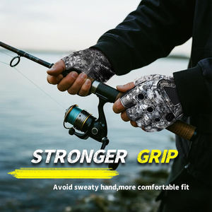 Gants de pêche professionnels respirants à demi-doigts, légers, antidérapants, extensibles, adaptés à la chasse et à la pêche en plein air - Product Image 2