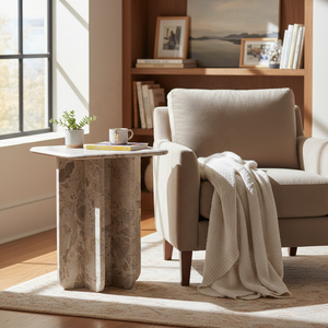 Table d'appoint en marbre naturel pour la vente en gros et au détail B2B en Inde - Product Image 2