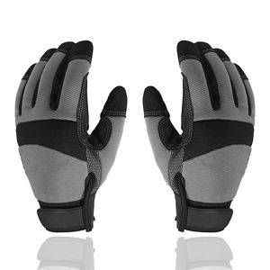 Guantes de Trabajo Resistentes a Impactos de Cuero con Logotipo Personalizado, Guantes de Seguridad para Trabajo en Interiores y Exteriores, Antideslizantes, de Alta Resistencia, para Mecánicos - Product Image 3