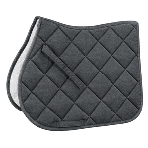 Tapis de selle de dressage blanc en coton avec doublure polaire et motif matelassé hexagonal pour l'équitation - Product Image 6