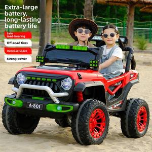 24V 长续航电池塑料男女通用儿童电动越野车 2 座 4WD 遥控车减震轮胎 - Product Image 6