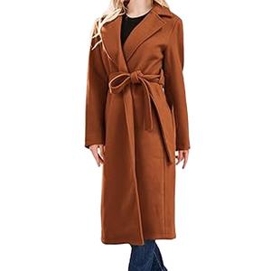 Gabardina personalizada nueva primavera modesta clásica para mujer con dobladillo MIDI cintura con cinturón 2025 - Product Image 5
