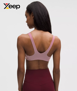 เสื้อชั้นในกีฬาโยคะคุณภาพสูงสำหรับผู้หญิง XEEP รุ่น XC-SB-165 แบบเรียบง่าย ระบายอากาศได้ดี สายปรับได้ แผ่นรองถอดออกได้ รองรับได้ดี - Product Image 2