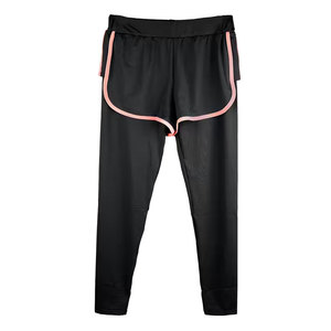 Leggings de yoga 2-en-1 en polyester et coton tricoté, respirants, taille mi-haute, design personnalisé, style unique et couleurs et tailles sur mesure - Product Image 1