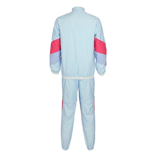 Conjunto Deportivo Personalizado de Chaqueta y Pantalones Cortavientos de Nailon con Cierre para Hombre, Resistente al Viento, para Entrenamiento - Product Image 2