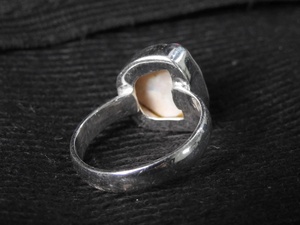 แหวนโอปอลเงินธรรมชาติขัดเงาจากออสเตรเลีย ของขวัญคลาสสิกสำหรับงานแต่งงานและงานปาร์ตี้สำหรับเธอ เครื่องประดับแฟชั่นมาใหม่ - Product Image 6