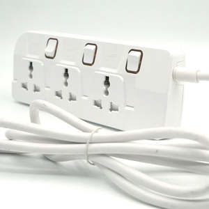 Suministros Eléctricos, Cable de 2 Metros, Interruptores de Seguridad para el Hogar con Tres Enchufes de 10A, Personalizables, 5000W - Product Image 6