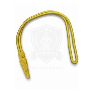 Borla Ceremonial Táctica Dorada Trenzada con Nudo de Espada, Diseño Clásico, para Uniforme Ceremonial y Vestimenta Tradicional, Personalizable - Product Image 4