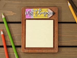 Marco de madera compacto 2023 para notas adhesivas Último diseño con molde elegante para papel de notas - Product Image 2