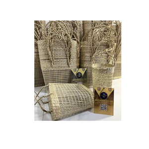 Wholesale Artisan VietChoice Seagrass Wall <b>Basket</b>-Multifunctional Vintage Style Eco-Friendly Kitchen Bathroom Storage Wall - Product Image 1