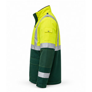 Comfort Fit <b>Working</b> Jacket High Visibility Reflective <b>Waterproof</b> With Multi Pocket Design For Professional Workwear Use - Product Image 3