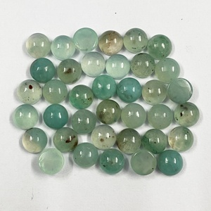 Piedra preciosa para fabricación de joyas, cabuchón redondo de Aquaprase de 7mm, la mejor calidad - Product Image 2