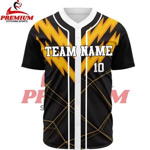 Customizable 100% Cotton and Polyester <b>Baseball</b> Jersey Breathable and Printed Design Available in Size and in Stock Sports - Product Image 5
