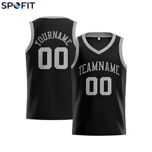 Ensemble de maillots de basket personnalisés pour hommes, vente en gros, impression numérique vierge, logo, 100 % polyester, séchage rapide, sans manches - Product Image 4