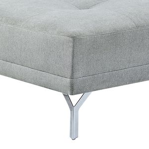 Divano Letto in Velluto Grigio Melange Quenti con Cuscino, Elegante Arredamento per la Casa - Product Image 6