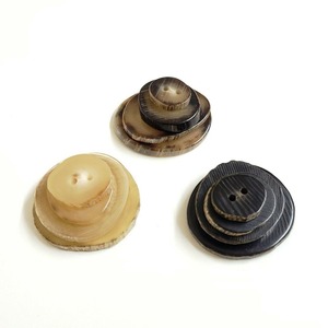 Botón de Cuerno de Búfalo Natural Acabado en Color Natural, Forma Personalizada para Accesorios de Ropa, Alta Calidad - Product Image 4