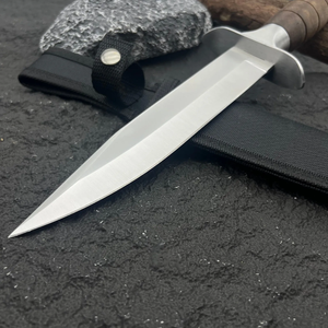 มีดโบวี่เหล็กกล้าคาร์บอนสูงพรีเมียม LEGACY BLADES ด้ามไม้ตีขึ้นรูปด้วยมือ ใบมีดแบบคงที่ จากโรงงานผู้ผลิต - Product Image 6