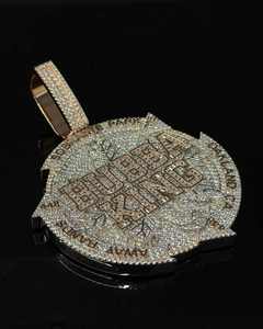 Hot Custom D VVS1 Moissanite Baguette Cut Pendant <b>Necklace</b> <b>Solid</b> 925 <b>Silver</b> Hip Hop Jewelry Unisex Personality Ice Diamond Charm - Product Image 1