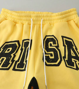 Chándal personalizado para hombre con estampado DTG, sudadera de felpa 100% algodón con hombros caídos y pantalones a juego, perfecto para la moda urbana. - Product Image 5