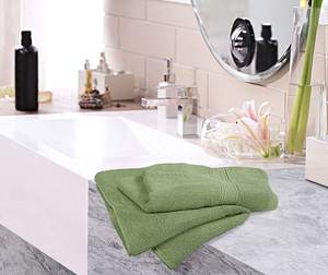 Serviette de toilette en coton pur de qualité supérieure, logo personnalisé, douce, absorbante, couleur unie, style hôtel, pour la maison et le spa - Product Image 3