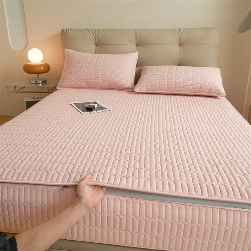 Bordure en coton rose