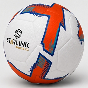 ลูกฟุตบอลสตาร์ลิงค์ สีขาว น้ำเงิน ส้ม ทนทาน แบบไฮบริด - Product Image 2