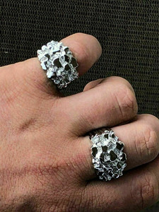 Bague de cocktail en forme de cœur pour femme, sertie de zircone cubique, en argent sterling 925 plaqué, bijoux de fête glamour - Product Image 3