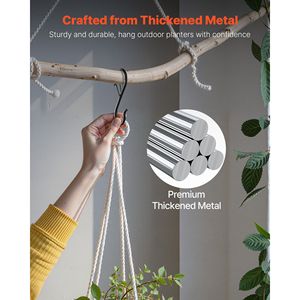 Ganci a S Resistenti (Confezione da 36) con Capacità di 18 kg, Fibbia di Sicurezza per Barre Fino a 22 mm, Ganci Metallici - Product Image 5