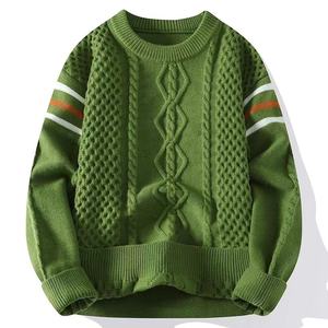 Nouveau pull d'hiver personnalisé pour hommes respirant en tricot ample col rond anti-rétrécissement et anti-rides Service OEM disponible - Product Image 3