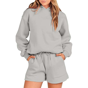 Ensemble tendance pour femme, sweat-shirt et short, confortable et élégant, idéal pour la gym, le yoga ou les promenades. - Product Image 6