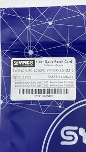 สายแพทช์ไฟเบอร์ออปติก SYMCO LC/UPC LC/UPC SM-DX-3.0-3M-2 เกรดโทรคมนาคม แบบดูเพล็กซ์ LSZH ผ่านการทดสอบจากโรงงาน 100% รับประกัน 1 ปี - Product Image 3