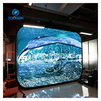 Écran LED Immersif Durable à Expédition Rapide, Vente en Gros Usine, Panneau Mural Vidéo LED Modulaire Léger à Assemblage Sans Soudure
