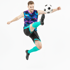 Ensemble de course sans manches personnalisé avec nom d'équipe, col en V multi-détails, respirant, séchage rapide, avec services OEM - Product Image 4