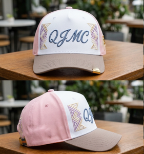 Gorras de Béisbol con Paneles Blancos, Rosas y Grises, con Logotipo Bordado, de Algodón Premium, Ajustables, para Moda Urbana y Mercancía de Marca - Product Image 3