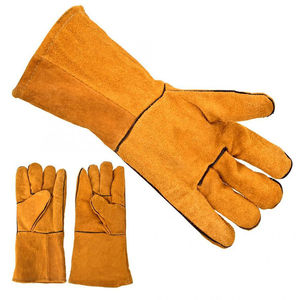 Guantes de Soldadura de Cuero Resistentes al Desgaste y Duraderos, Guantes de Trabajo de Seguridad de Metal para Trabajo Pesado - Product Image 2