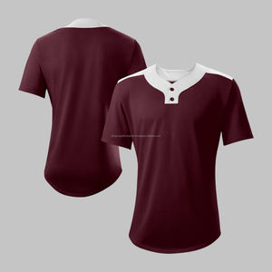 Maillot de baseball personnalisé de haute qualité tissu à mailles en polyester recyclable respirant à séchage rapide maillot de baseball unisexe - Product Image 1