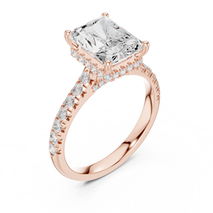 Anillo de Compromiso de Diamante Redondo de Corte Radiante en Oro Amarillo con Diamantes Laterales Cultivados en Laboratorio, Certificado GIA, Joyería Clásica para Mujer - Product Image 5
