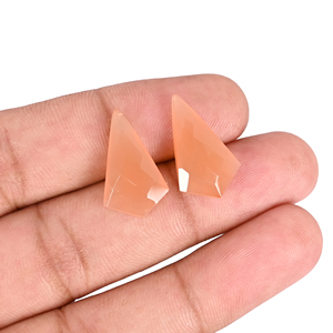 Carneliano Natural de 12.7 Quilates (Peso por Par) 20x11mm Forma de Cometa Gema Suelta - Product Image 2