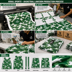 Fabricant d'uniformes de basketball personnalisés, ensemble de maillots de basketball par sublimation, vêtements d'équipe, fournisseur de vêtements de sport OEM, Pakistan - Product Image 5